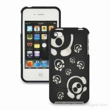 Protective Cases for iPhone 4 with Laser Engraved Logo, Customized Designs Welcomed
